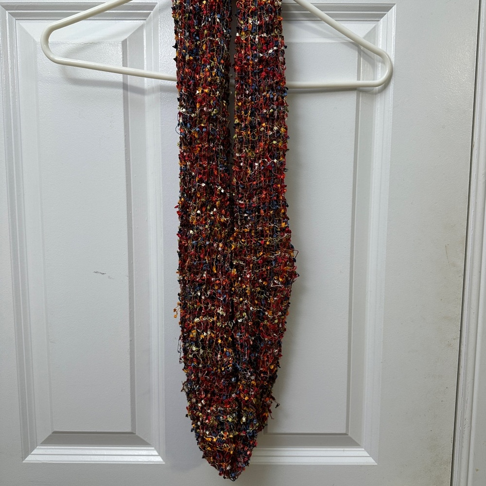 NWOT Vibrant Multicolor Knit Infinity Scarf